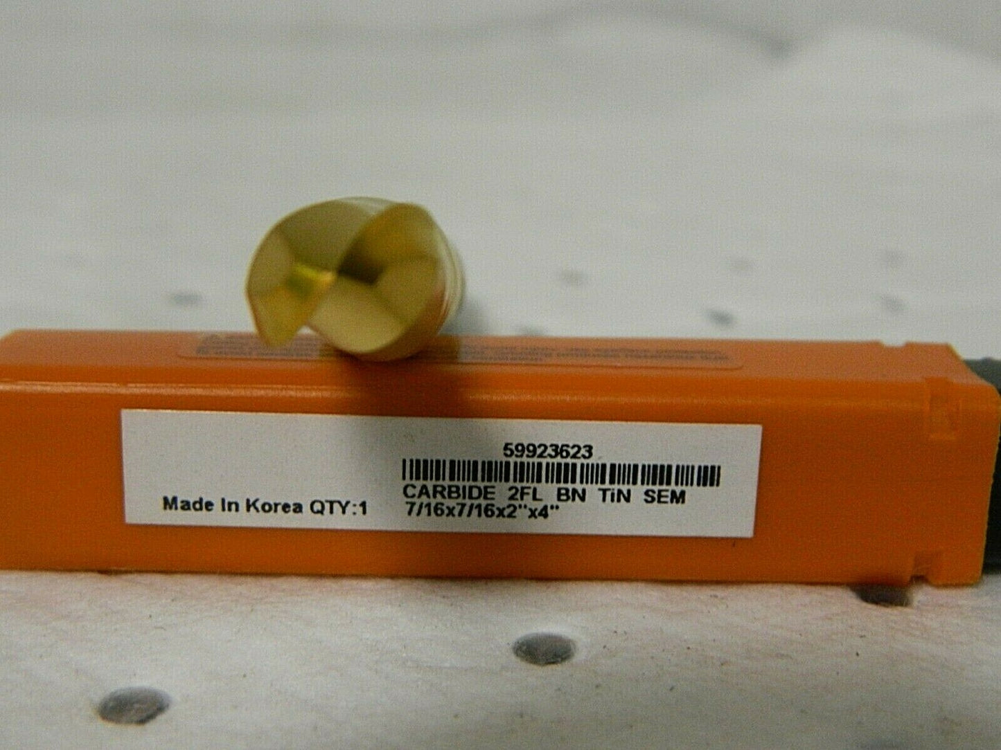 Hertel Solid Carbide Ball End Mill 7/16" Diam 2" LOC 2 FL 59923623