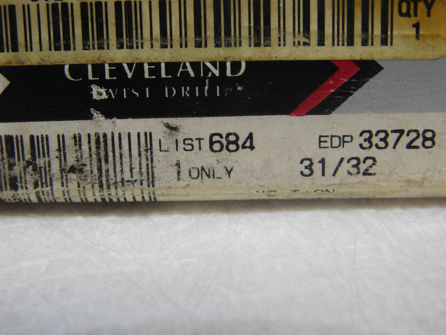Cleveland HSS Sq Double End Mill 31/32 Dia TiCN 2Fl 1-5/8 LOC 6-3/8OAL C33728