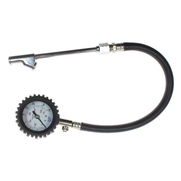 COILHOSE PNEUMATICS 0to160 psi Dial Straight Dual Tire PressureGauge A539RB