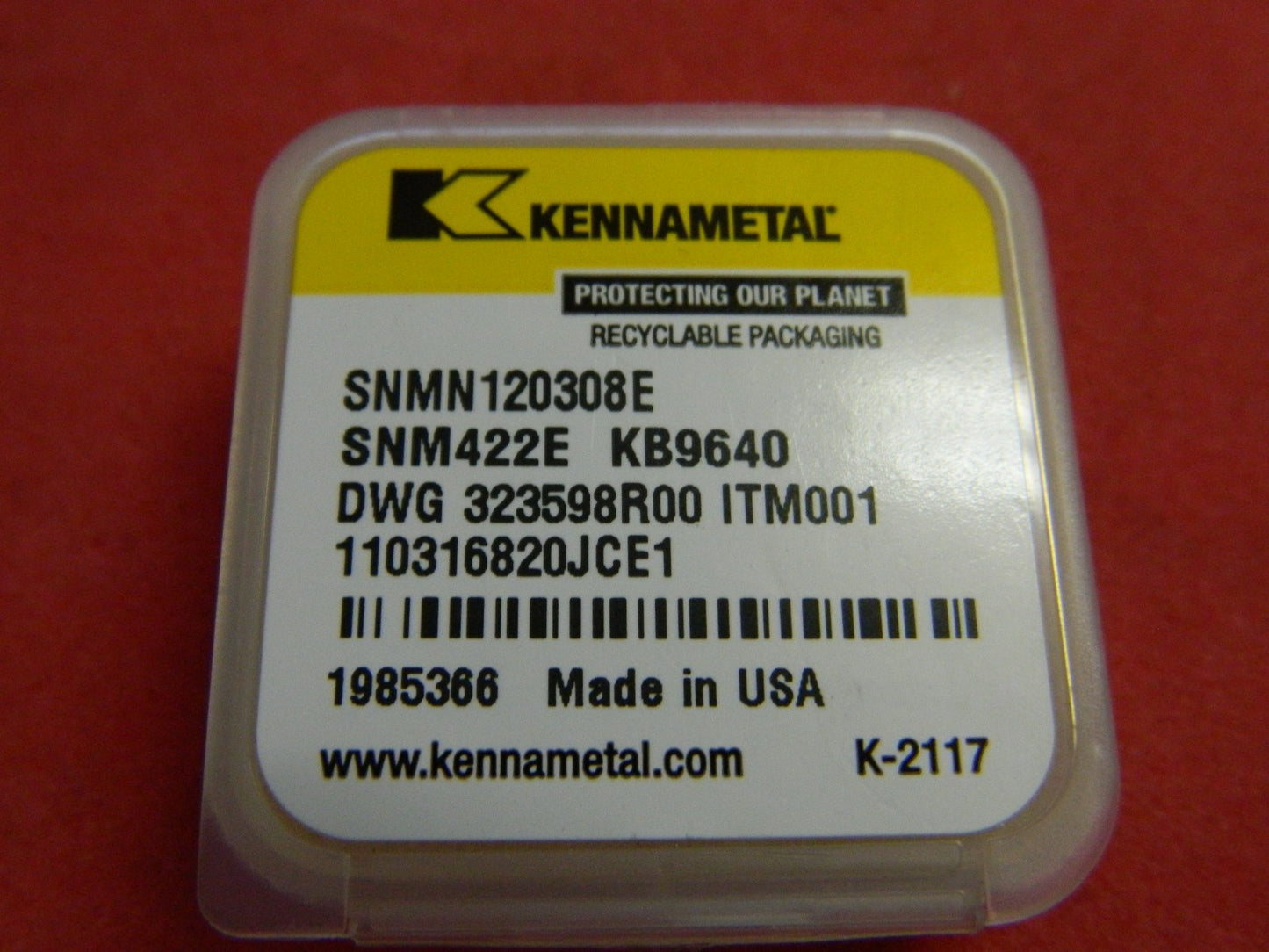 Kennametal Snme120308e Snme-422e Kb9640 Polycrystalline Turning Insert