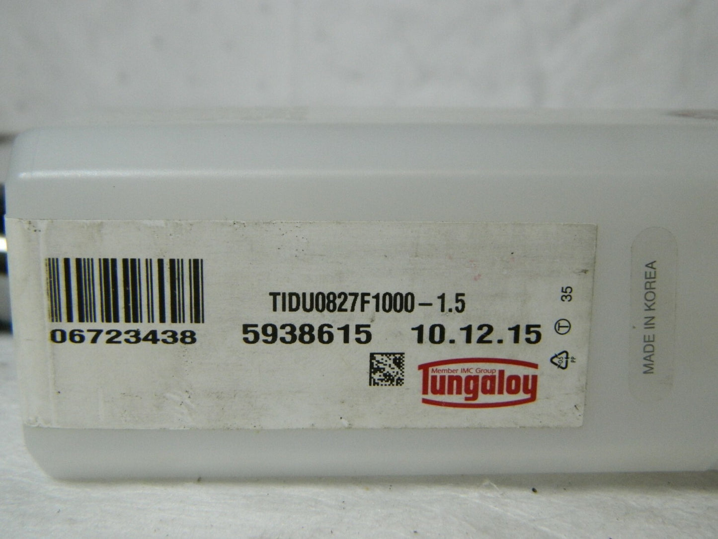 Tungaloy Replaceable-Tip Drill 0.827-0.862" 1.5xD 1" Shk Dia 1.24"