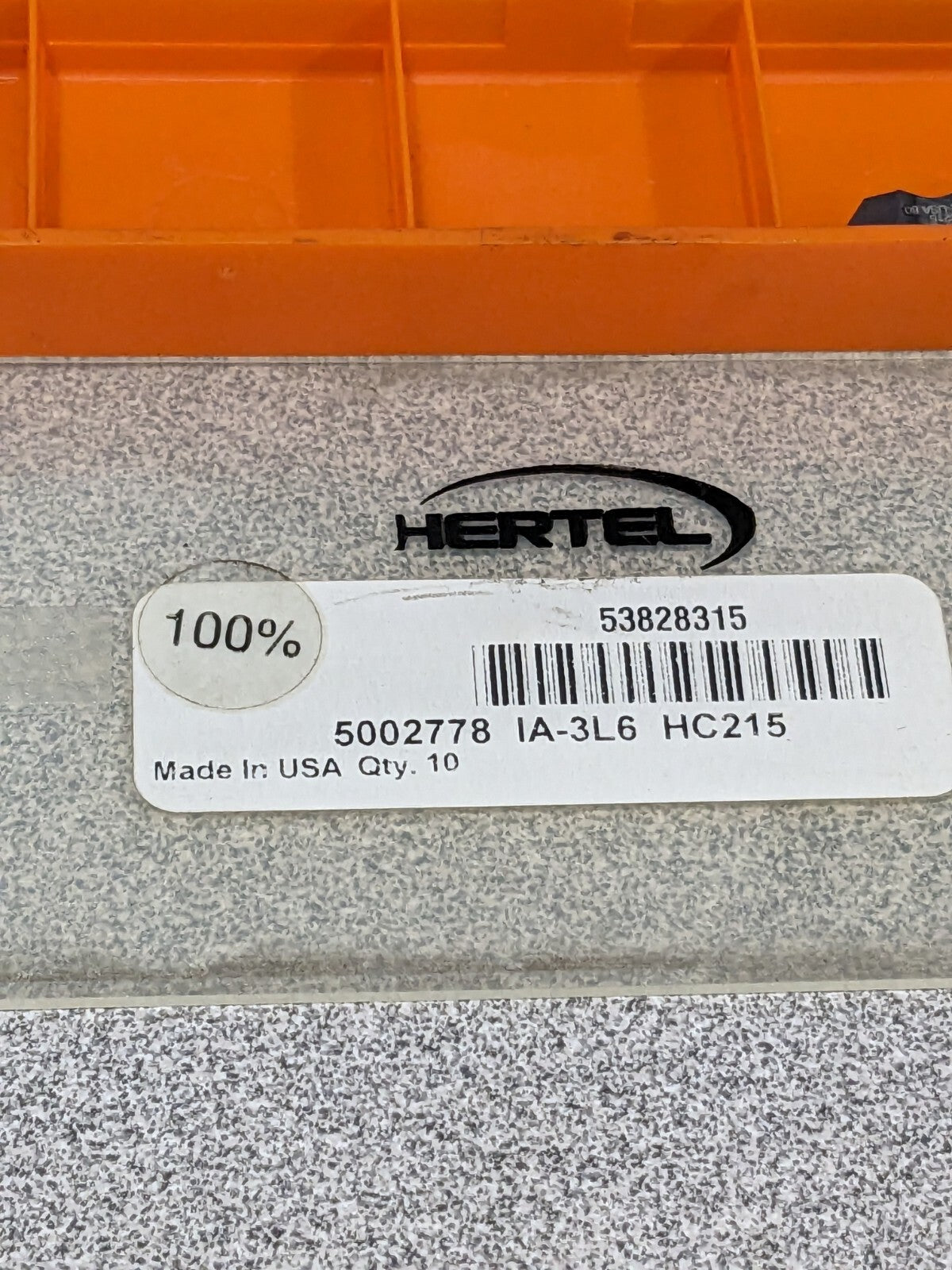 Hertel IA3L6 HC215 Carbide Threading Insert Qty 5 5002778