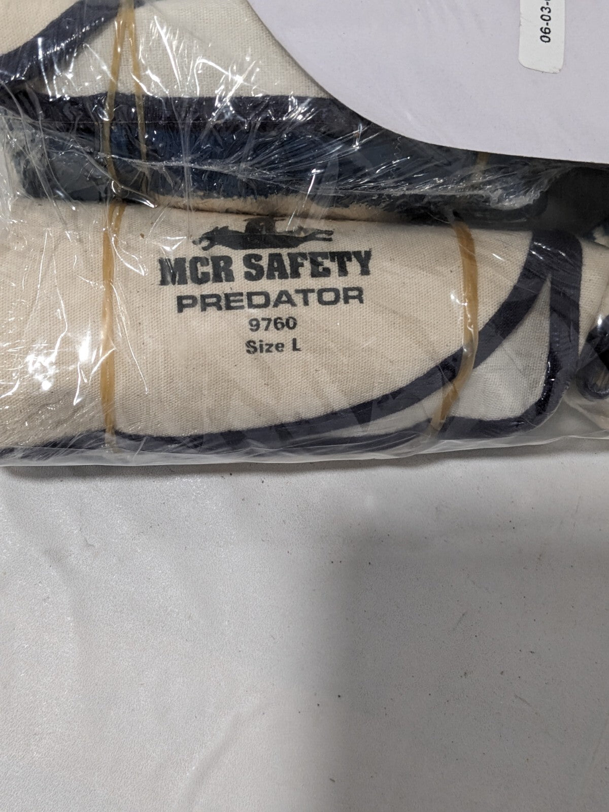 MCR SAFETY Gloves, Predator Supported Nitrile Palm Coated, Sz L Qty 6 VP9760L
