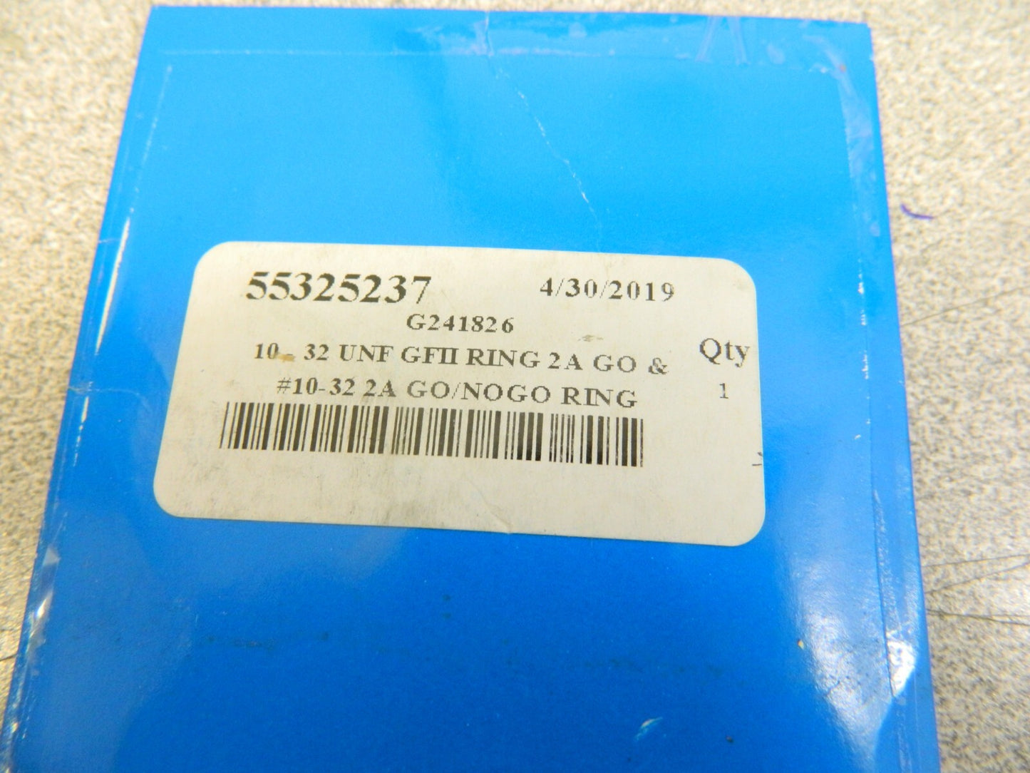 GF Gage 10-32 Go Single Ring Thread Gage Class 2A R0190322AGK