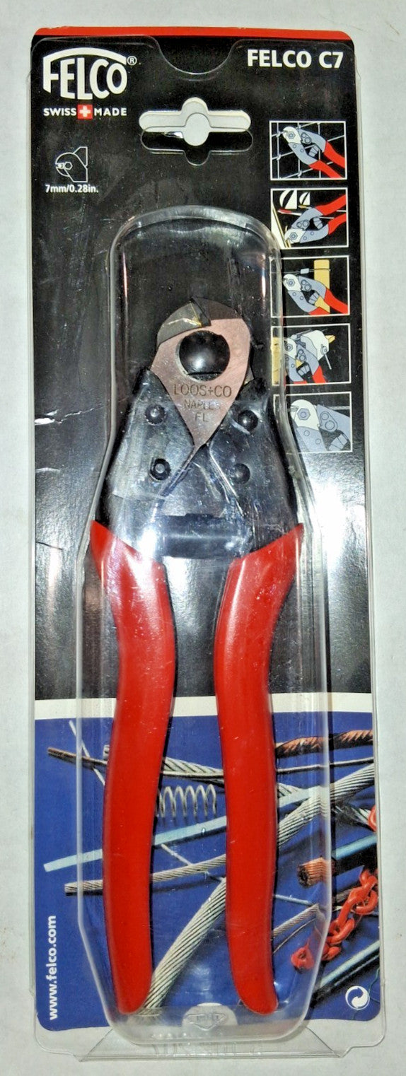 Felco Cable Cutter Shear For 5/32 in Max Dia 7 1/2 in OAL C7