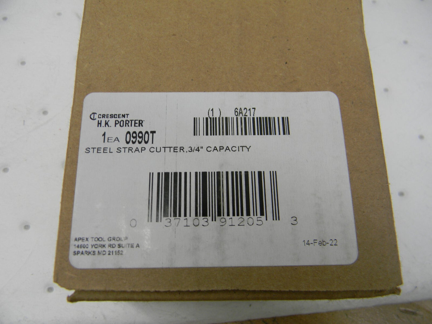 H.K. PORTER 9 OAL, 7/16 Capacity, Strap Cutter 0990T