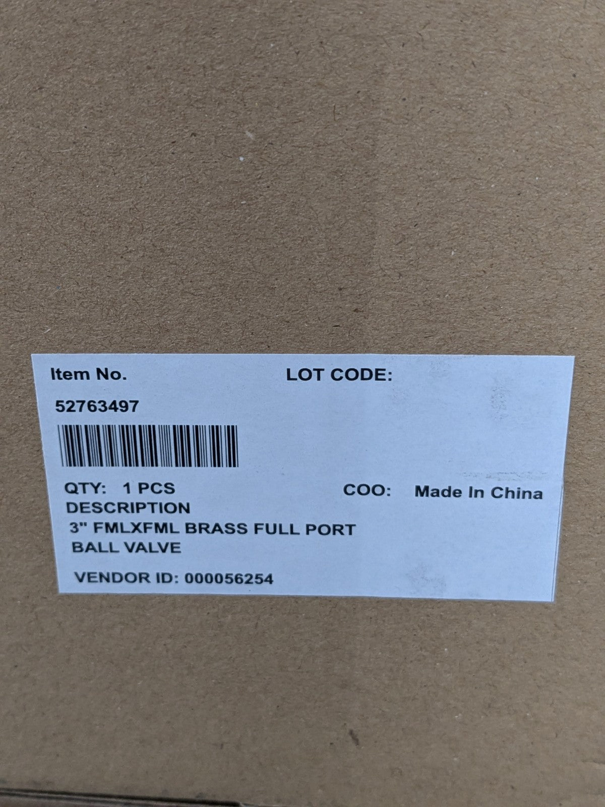 Full Port Manual Ball Valve: 3" Pipe, Full Port FNPT x FNPT TXN300