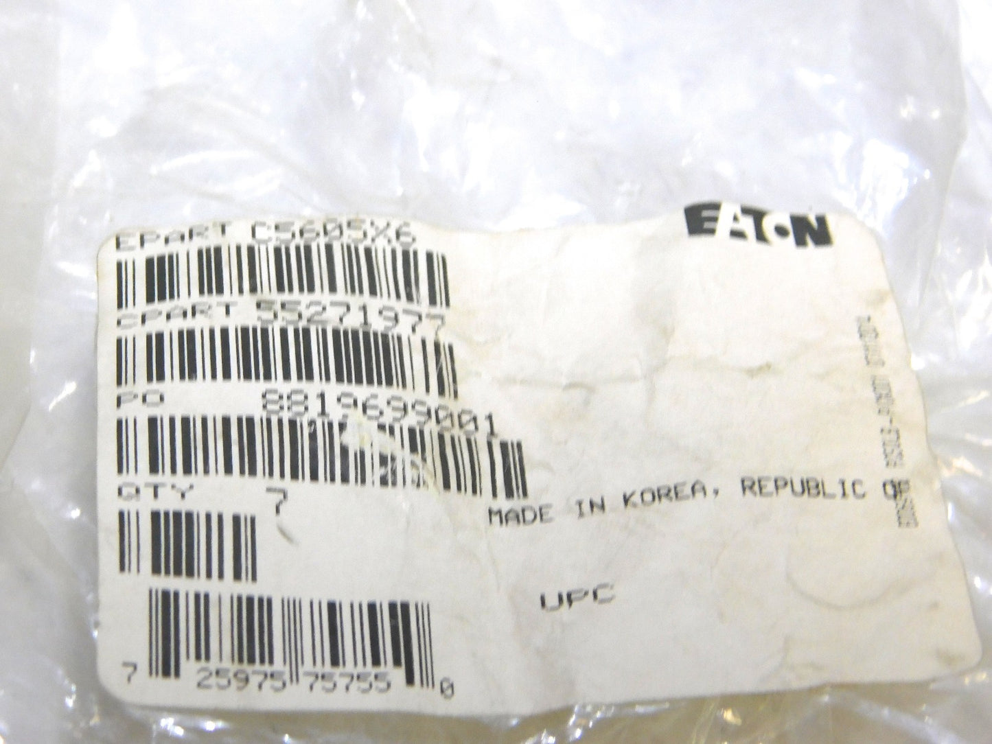 Eaton Male Branch Tee Steel Adapter 3/8 OD x 1/4 MPT Lot of 10 C5605X6