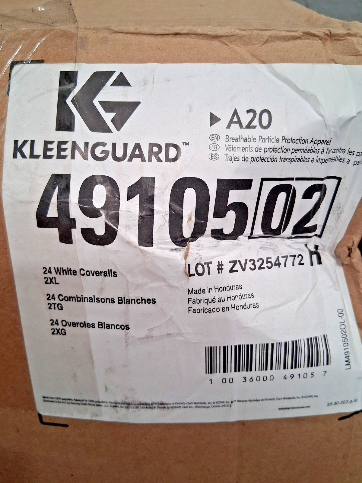 Kleenguard Particle Protection Disposable Coveralls Size 2XL 49105