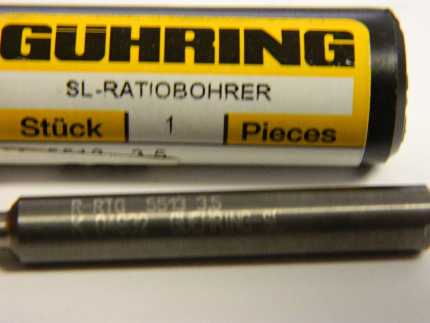 Guhring 3.5mm, 120° Point, Solid Carbide Straight Flute Drill Bit 9055130035000