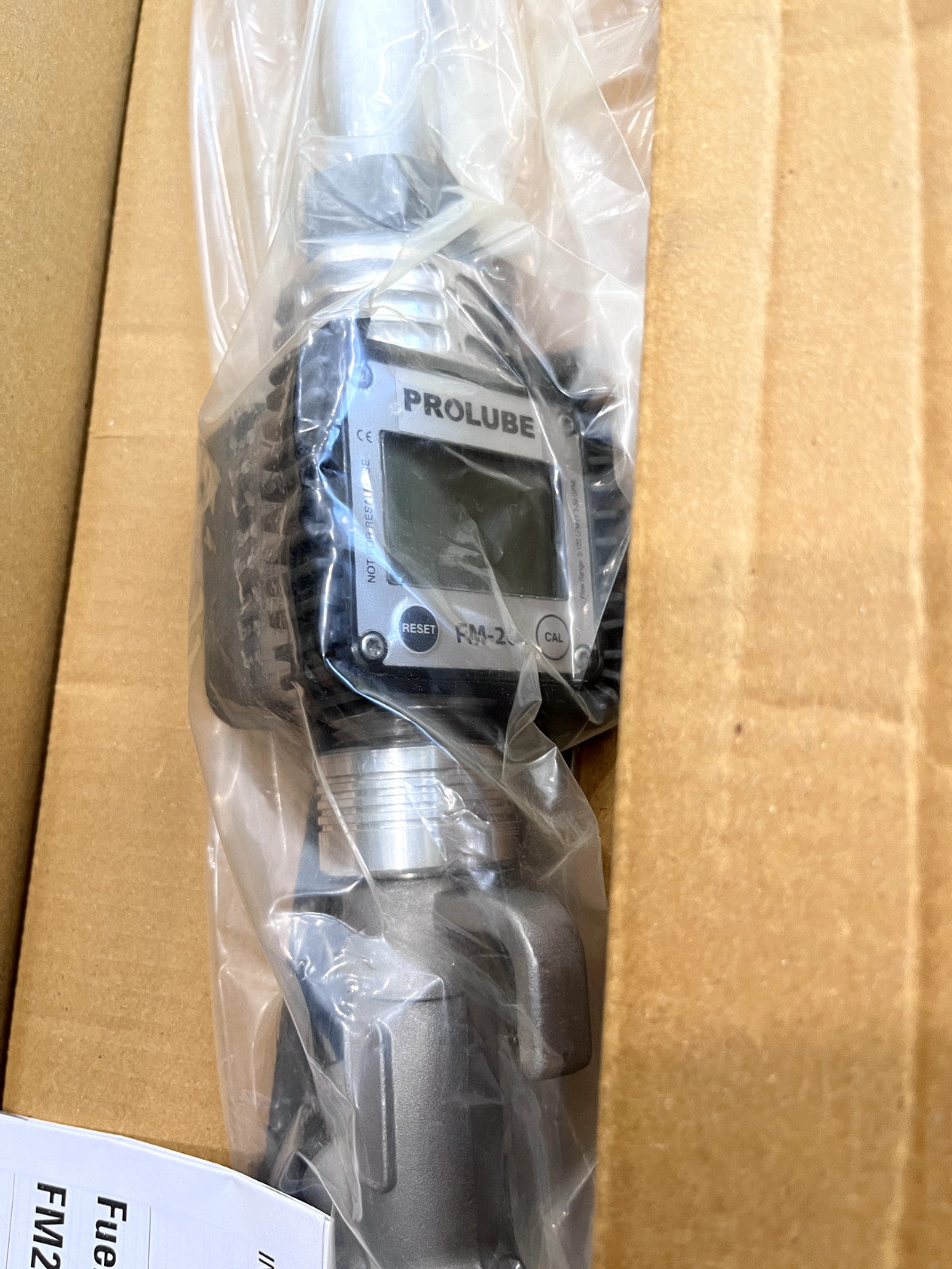 PRO-LUBE Manual Fuel Nozzle fitted with Digital Turbine Fuel meter