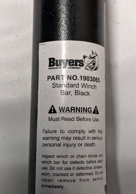 Buyer's Products Trucker's Winch bar 40" OAL 1093065