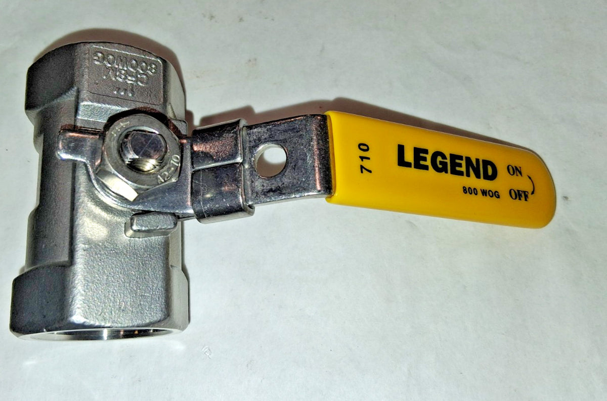 Legend Valve Standard Ball Valve 1" Pip Standard Port Stainless Steel 113-125