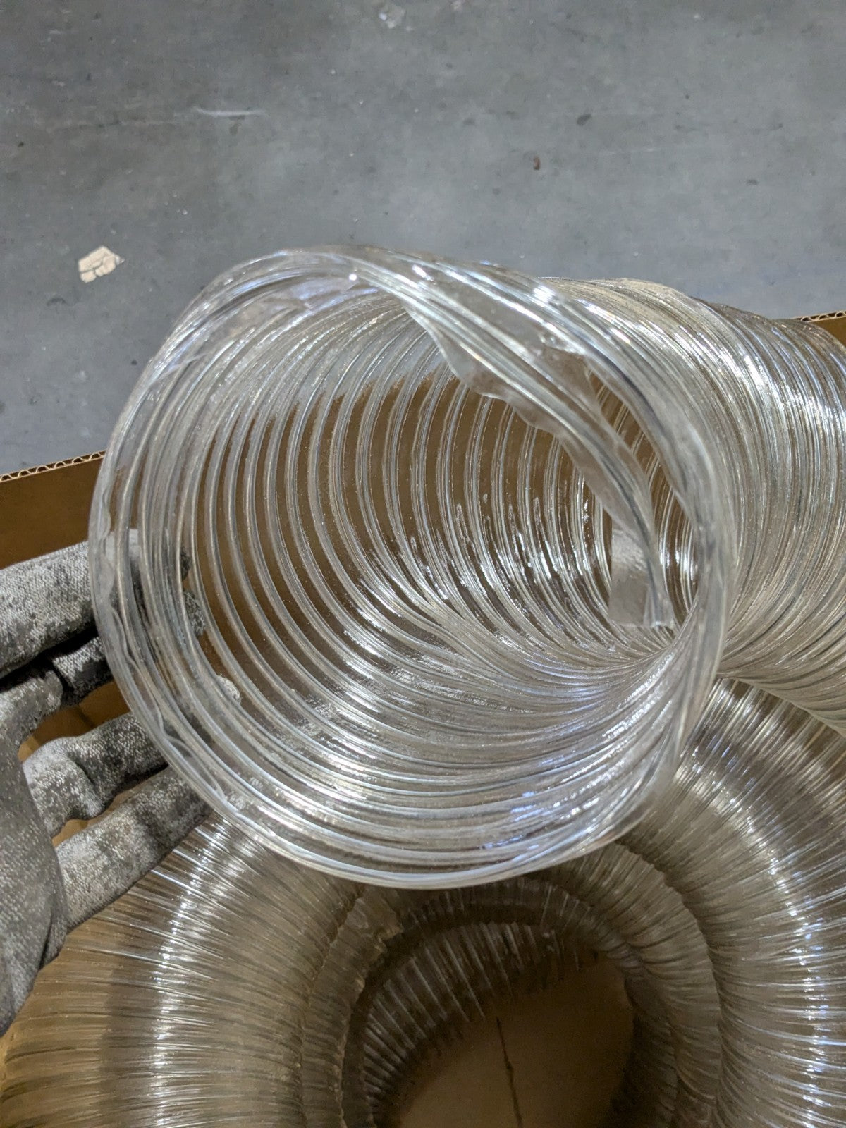 Hi-Tech Duravent CVD Clear PVC Blower Duct Hose 25 Ft. x 6 In. 202106002025