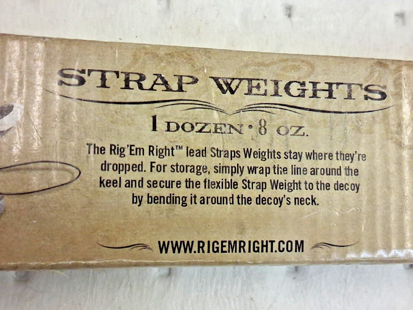 Rig Em Right Duck Decoy Rigging Strap Weights QTY12 Straps 002-SW-8