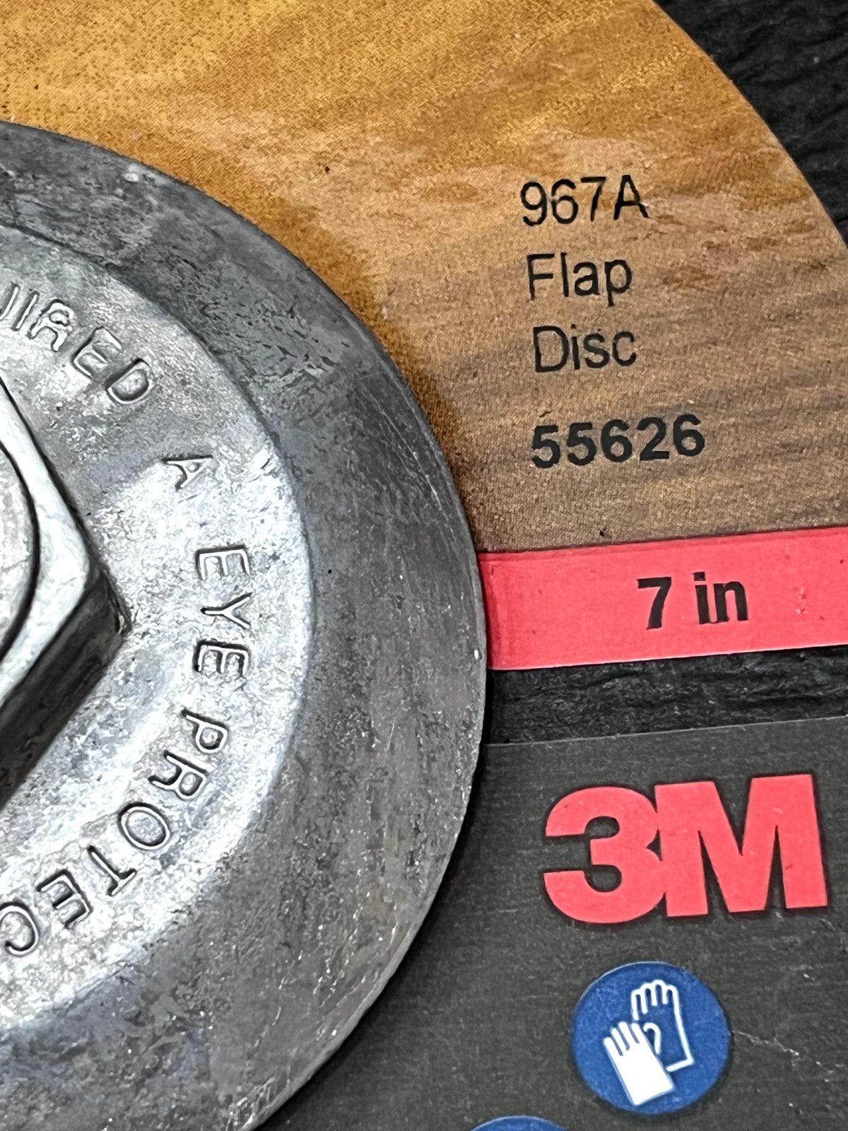 3M Flap Disc: 7" Dia, 40 Grit, Premium Ceramic Alumina, Type 29 QTY 5