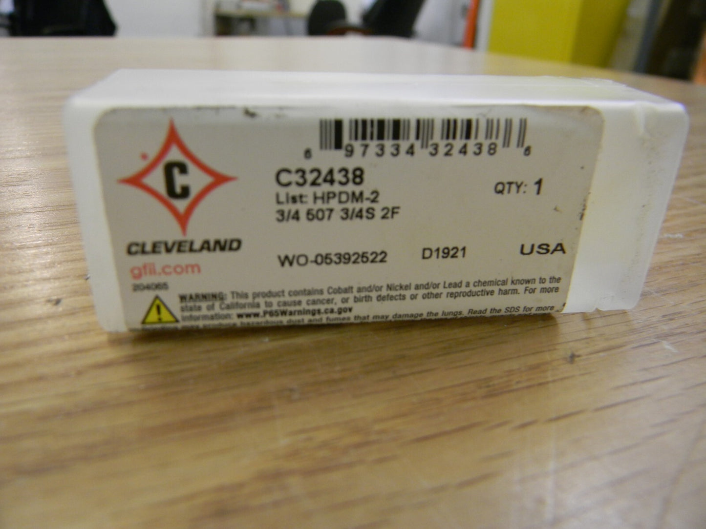 CLEVELAND HSS Drill Mill 3/4 Diam, 1-5/16 LOC, 2 Flute, 90° C32438