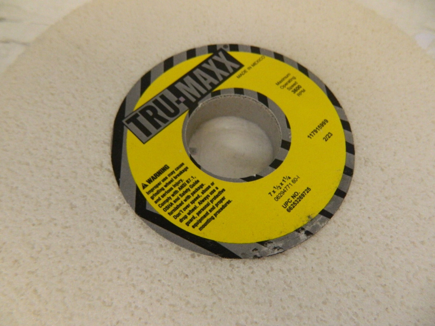 TRU-MAXX Surface Grinding Wheel 3pk: 7" Dia 60 Grit, I Hardness 66253269725