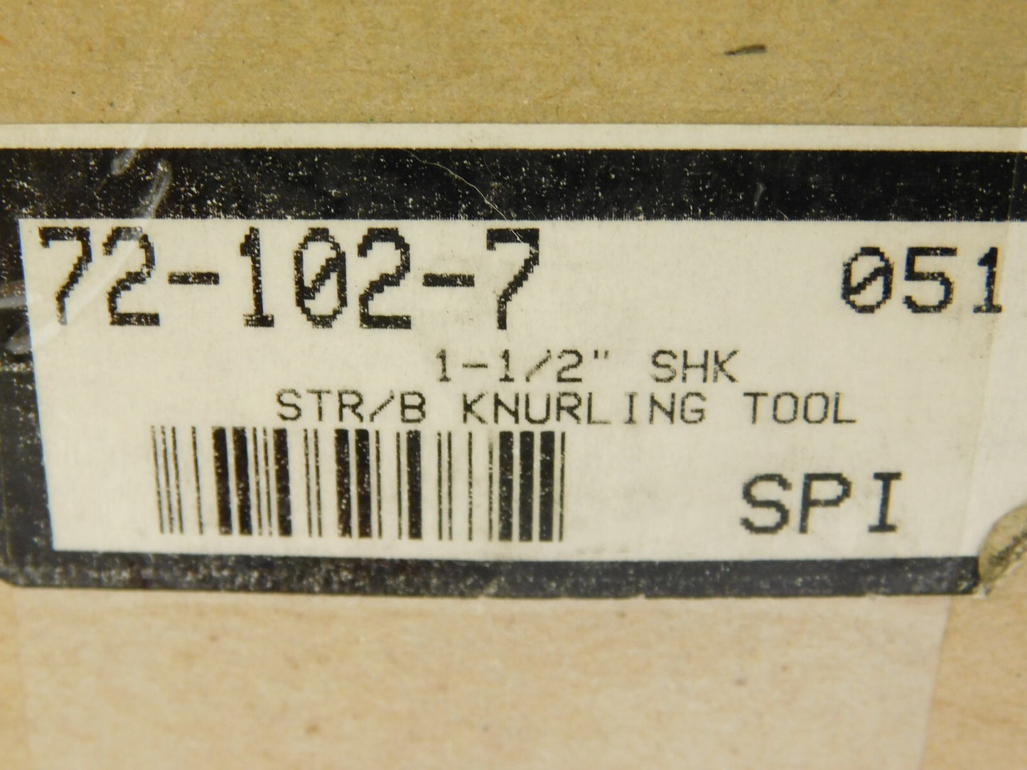 SPI QUICK Diamond, Cross & Straight Knurling Tool 1-1/2" Shank STR/B 72