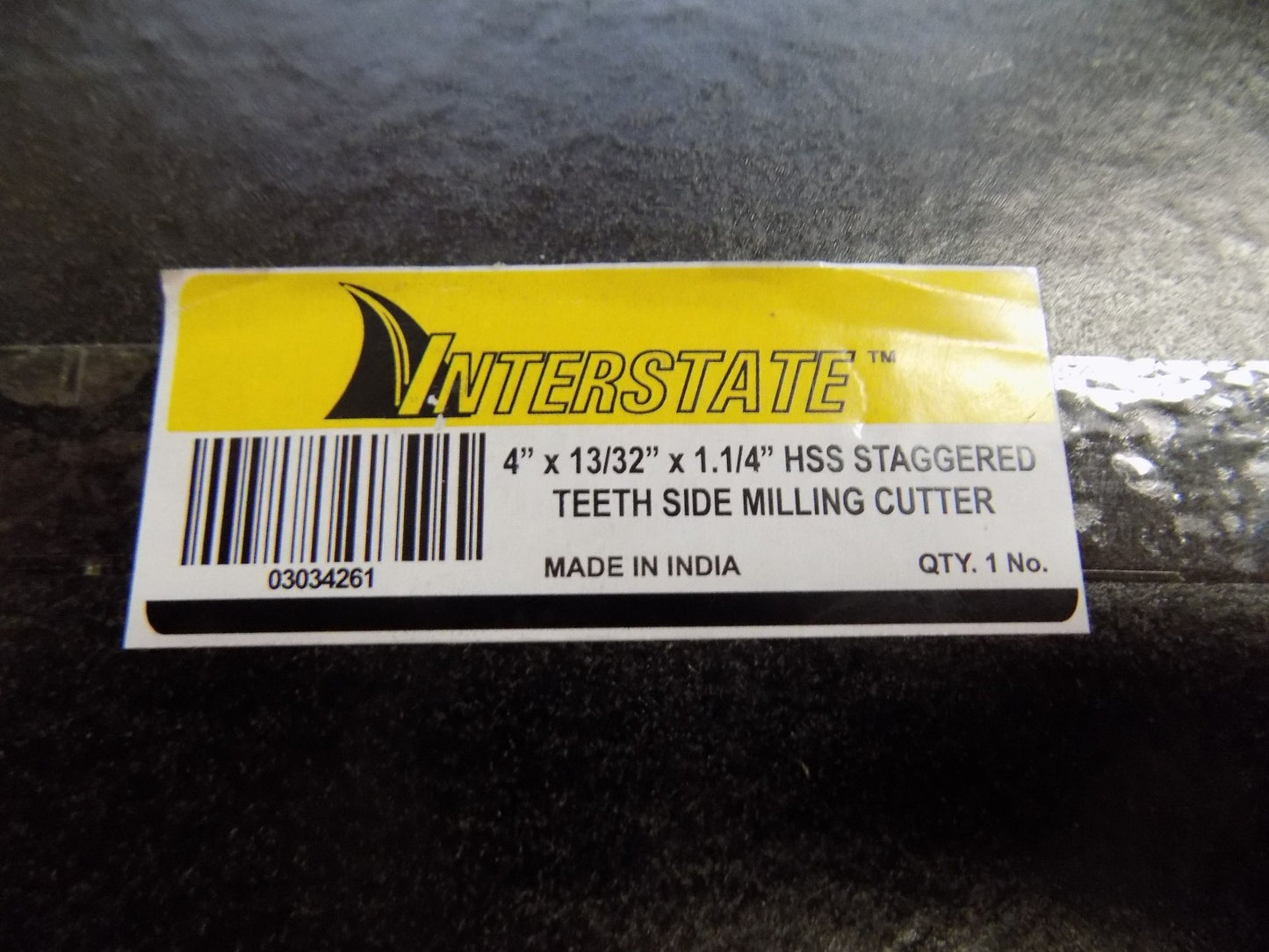 Interstate Staggered Teeth Side Milling Cutter 4" x 13/32" x 1-1/4&quo