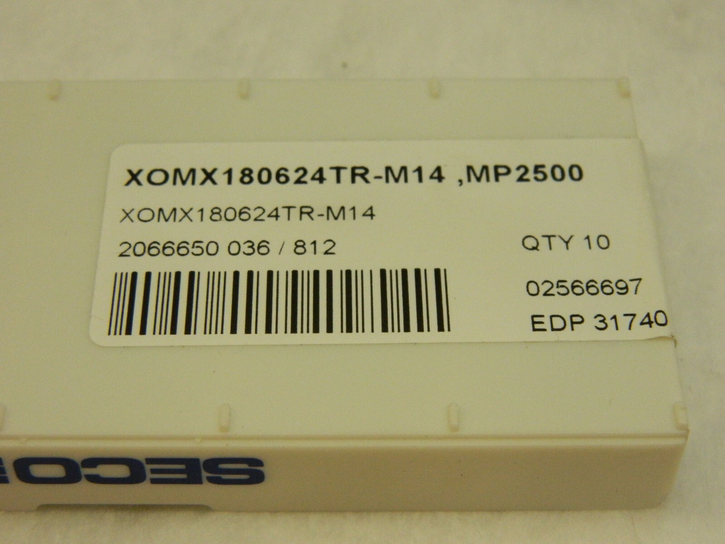 Seco Carbide Milling Insert qty 9 XOMX180624TRM14 02566697