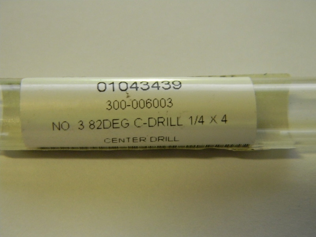 Monster Tool 1/4" x 4" No. 3 82º Center Drill 300-006003