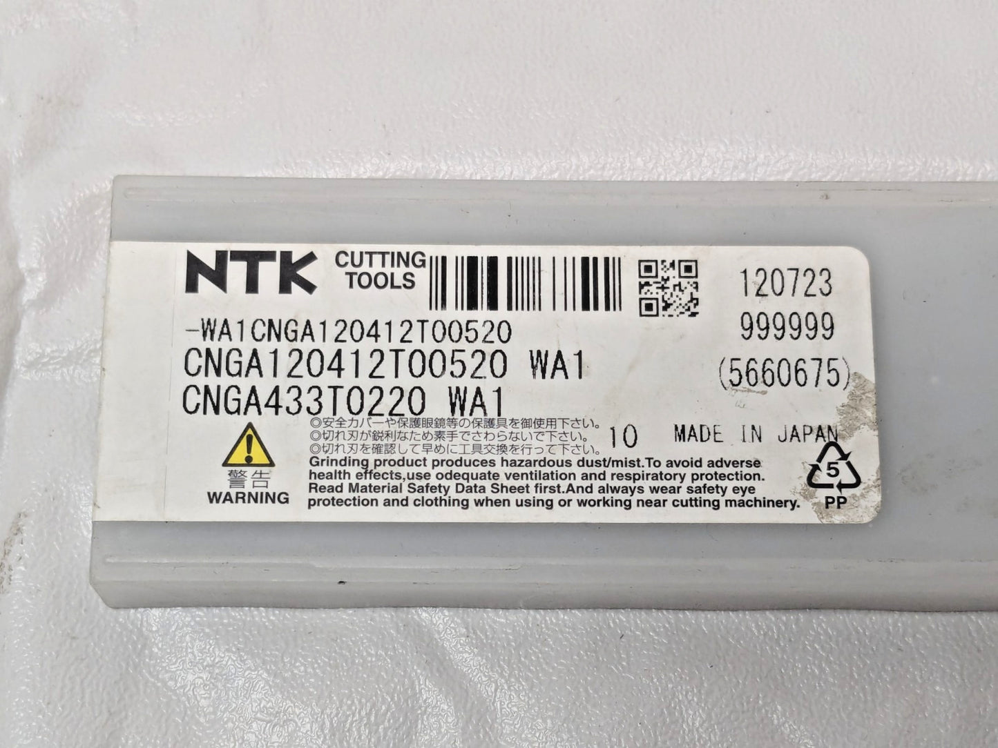 NKT Ceramic Turning Inserts CNGA433T0220 WA1 QTY 10 7903816