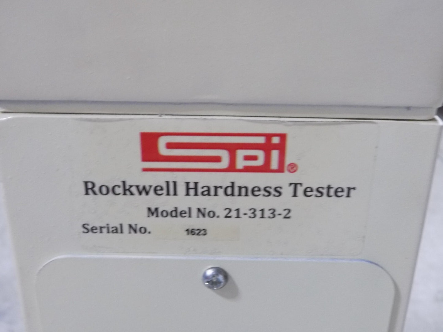 SPI Tall Frame Rockwell Hardness Tester w/ Dial Indicator 21-313-2 Damaged