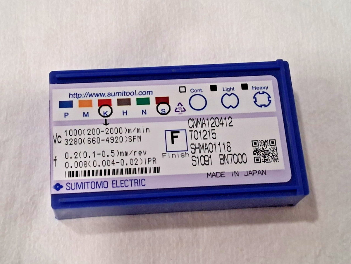 Sumitomo Turning Insert CNMA433 BN7000 PCBN 16JYDRS