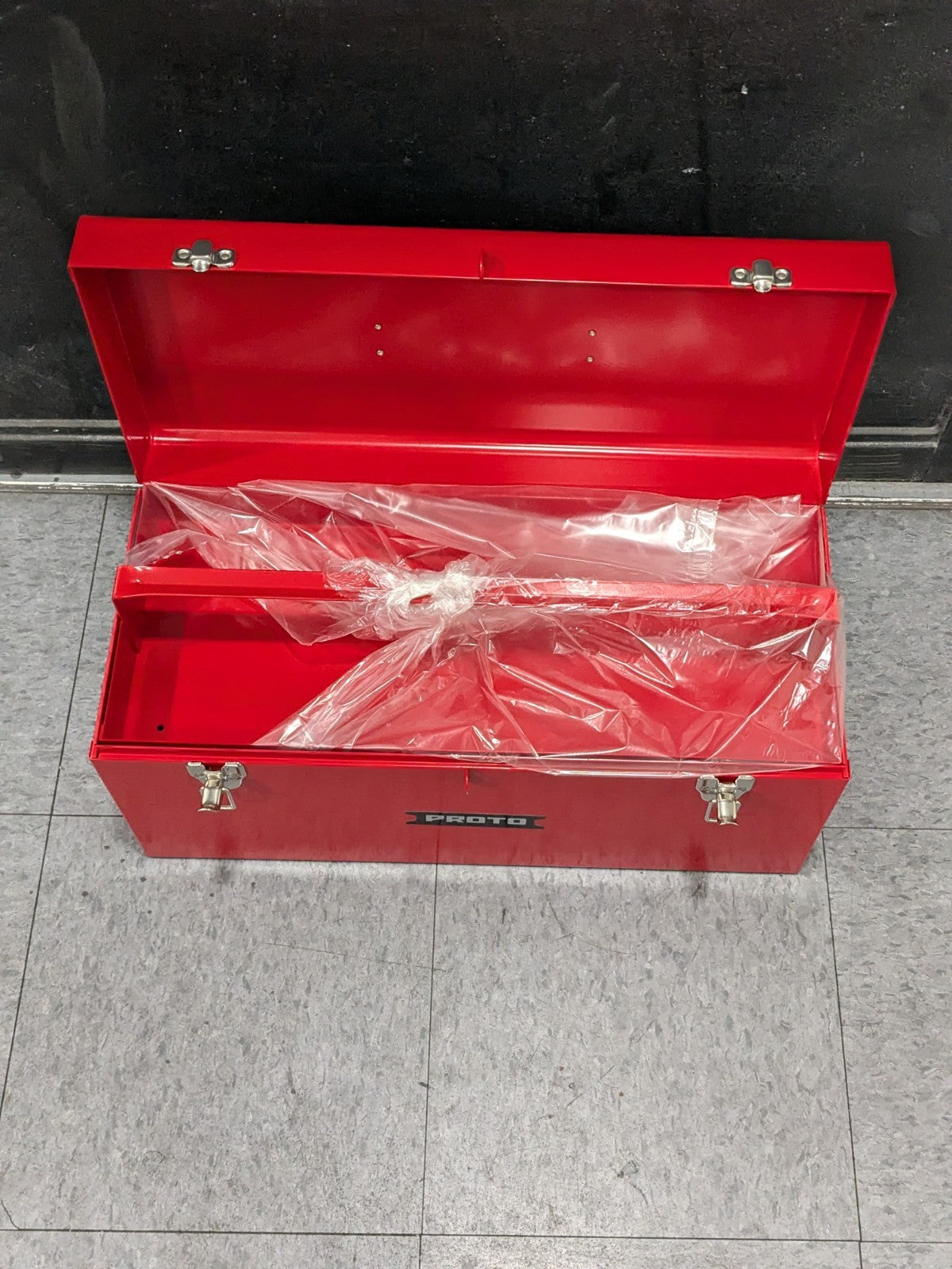 Proto General Purpose Red Steel Tool Box with Removable Tray J9975-NA