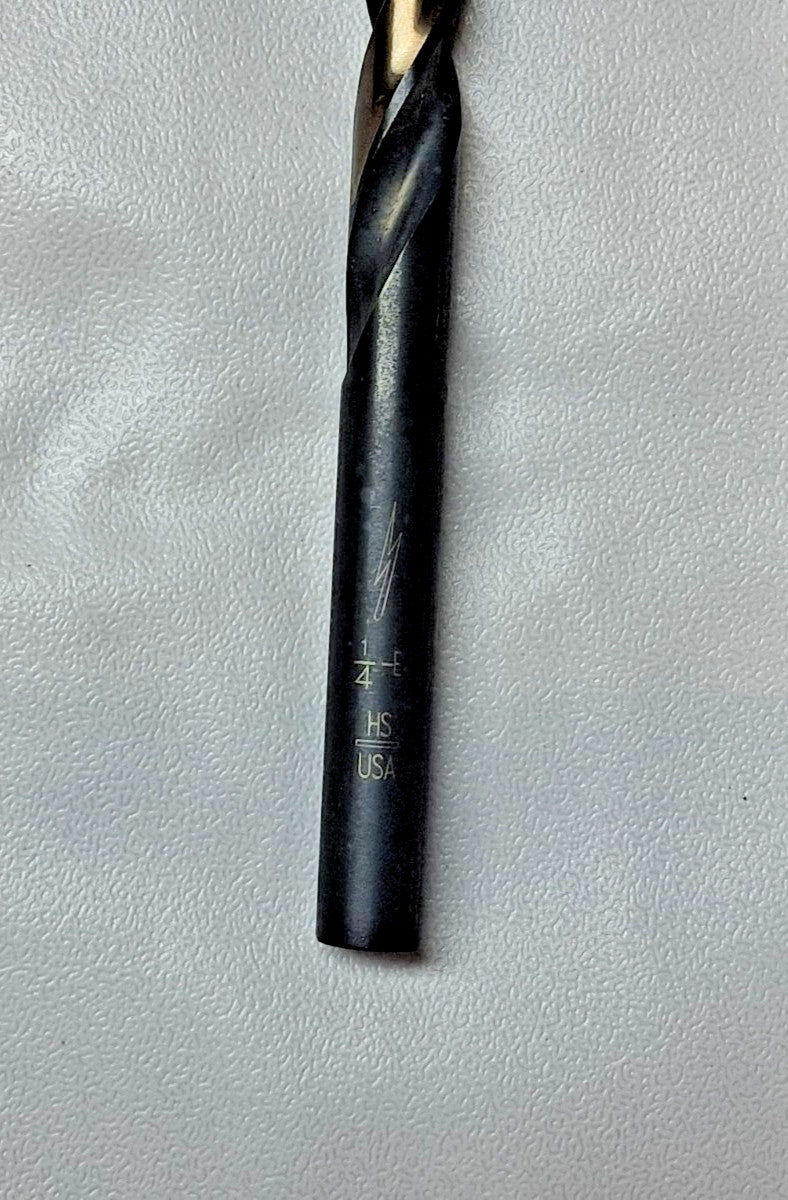 Jobber Length Regular Spiral Fl Drill Bit 1/4" Dia 135 deg HSS QTY 12 C87749-12