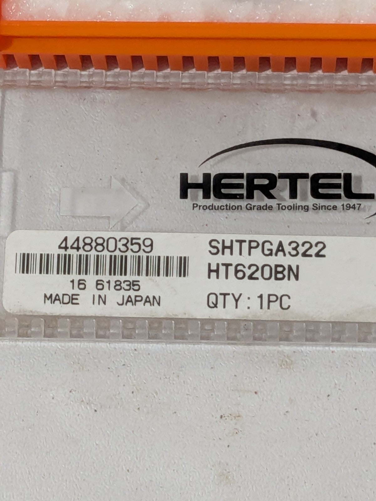 HERTEL Turning Insert: SHTPGA322 HT620BN, PCBN 44880359