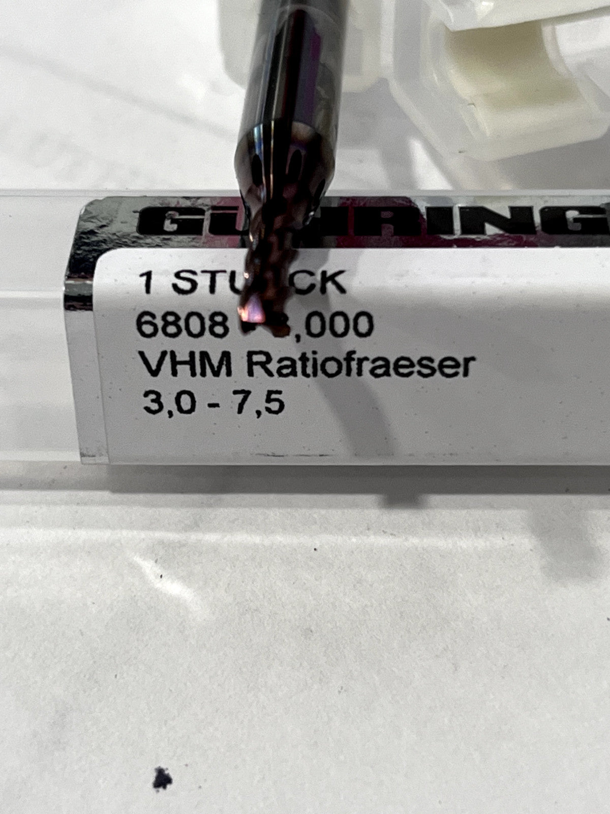 Guhring Corner Chamfer End Mill: 3.00 mm Dia 7.50 mm LOC 3 Flute Carbide