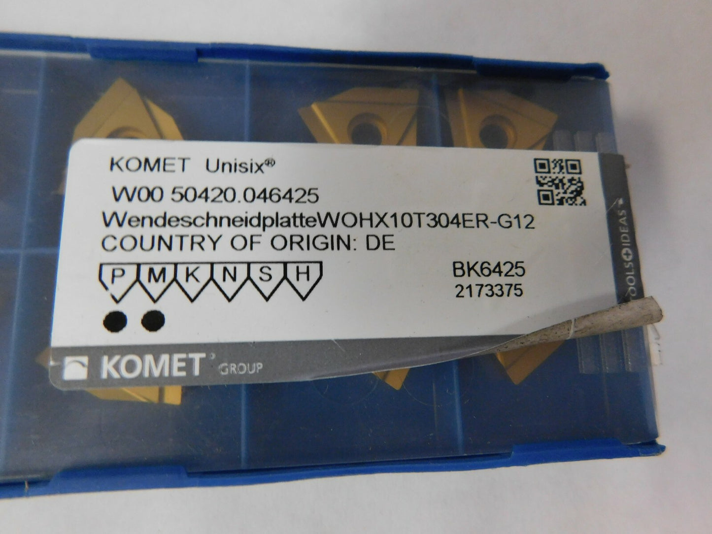 Komet WOHX10T304ERG12 BK6425 Carb Drilling Inserts QTY 10 W0050420046425