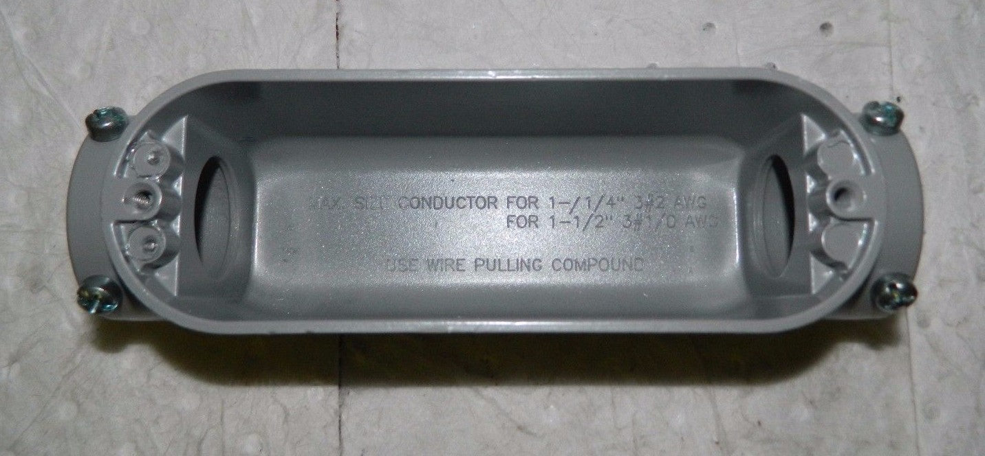 Hubbell Killark 1-1/4" Trade C Set Screw Form EMT Aluminum Conduit Body EBC-4