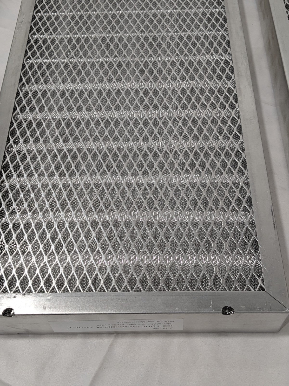 Koch Filter Pleated Air Filter: Permanent, MERV 7 2 Pack 618-100-200