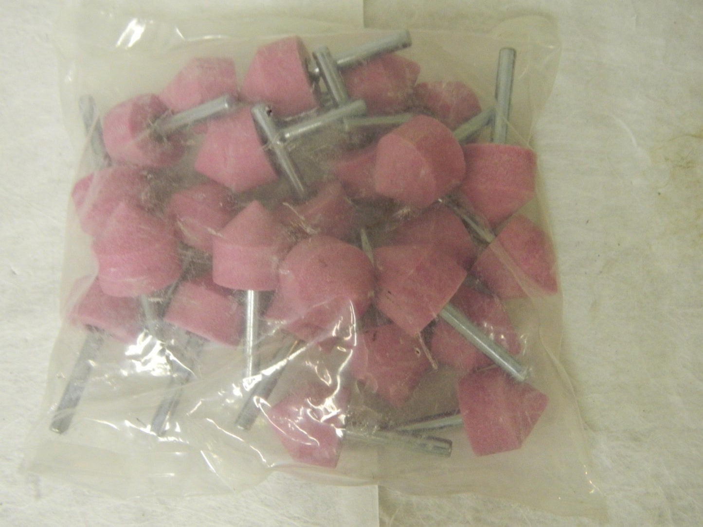 Tru-Maxx Aluminum Oxide Mounted Points 1-1/8 x 1-1/8" Pink A13 Qty 50 02609