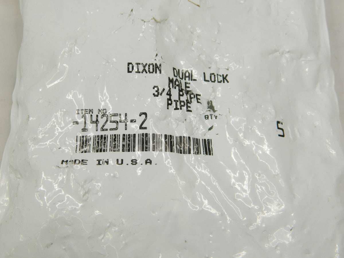 DIXON VALVE & COUPLING 3/4 NPT Pneumatic Hose Plug Qty 5 BD--14254-2