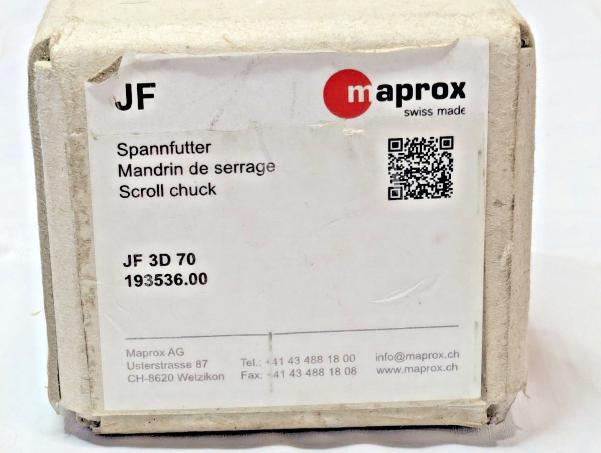 Maprox Clamping Chuck JF Reversible Top Jaws D Blank JF 3D 70 193536.00