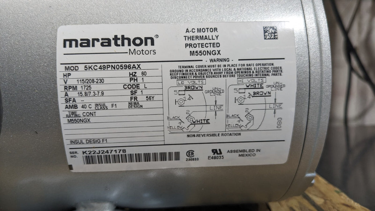 Gast Piston Compressor Pump 1/3 HP 2.4 CFM 100 PSI Max. 12 VDC Parts / Repair