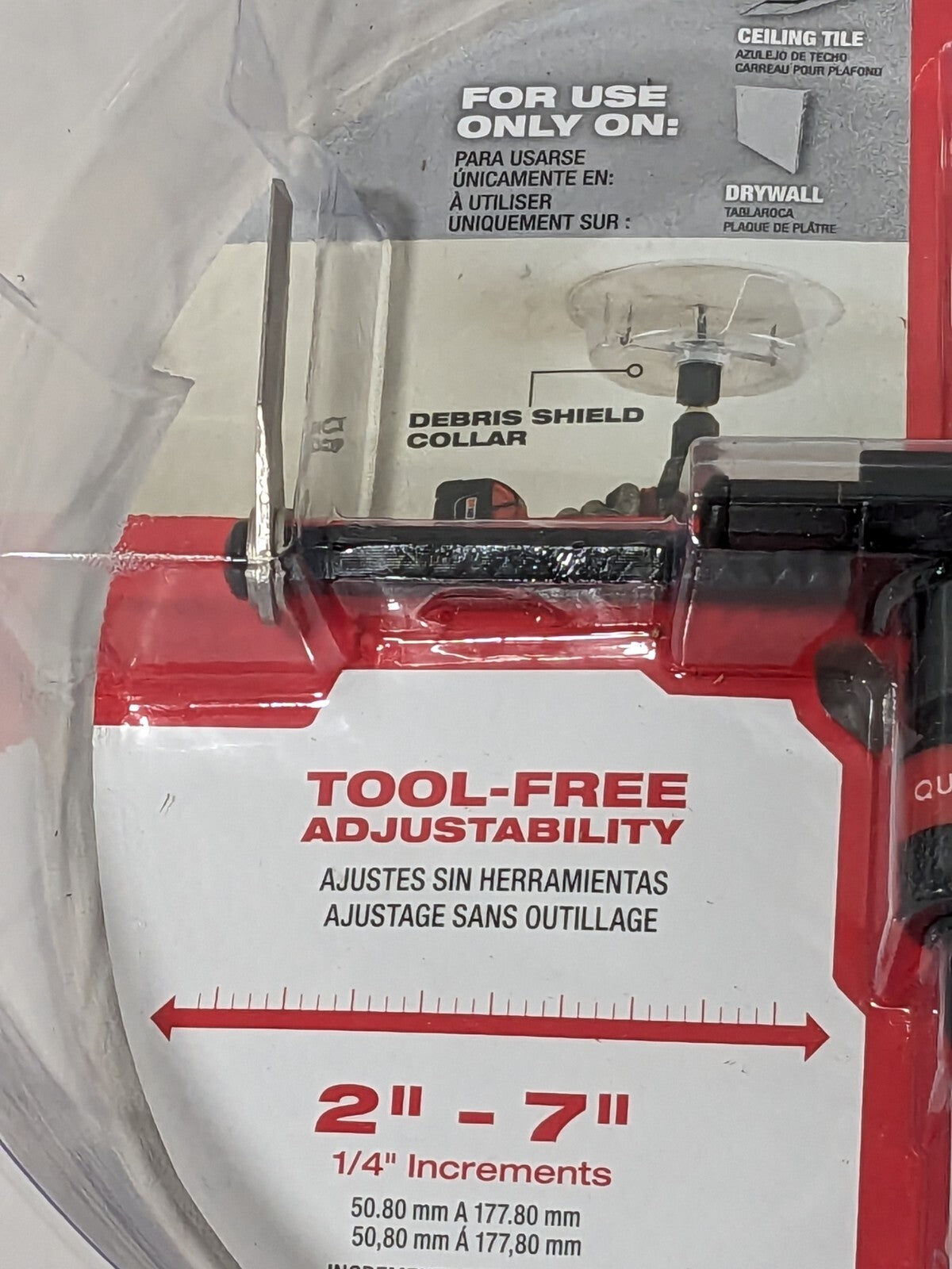 Milwaukee Circle Cutter Tool 2 to 7" Cutting Diam, 1" Cutting Depth 49