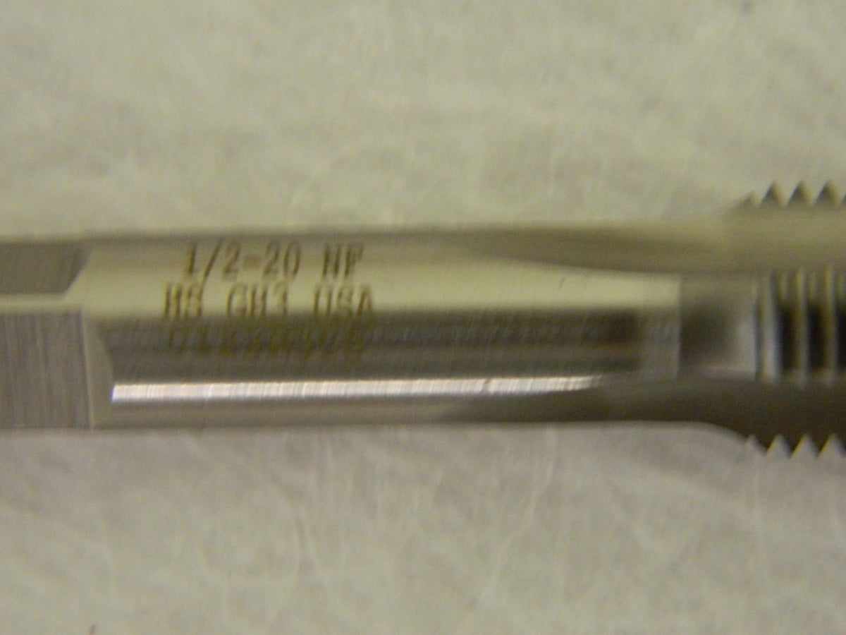 Hertel Straight Flute Standard Hand Tap 1/2" - 20 UNF H3 3Fl QTY 4 77430262
