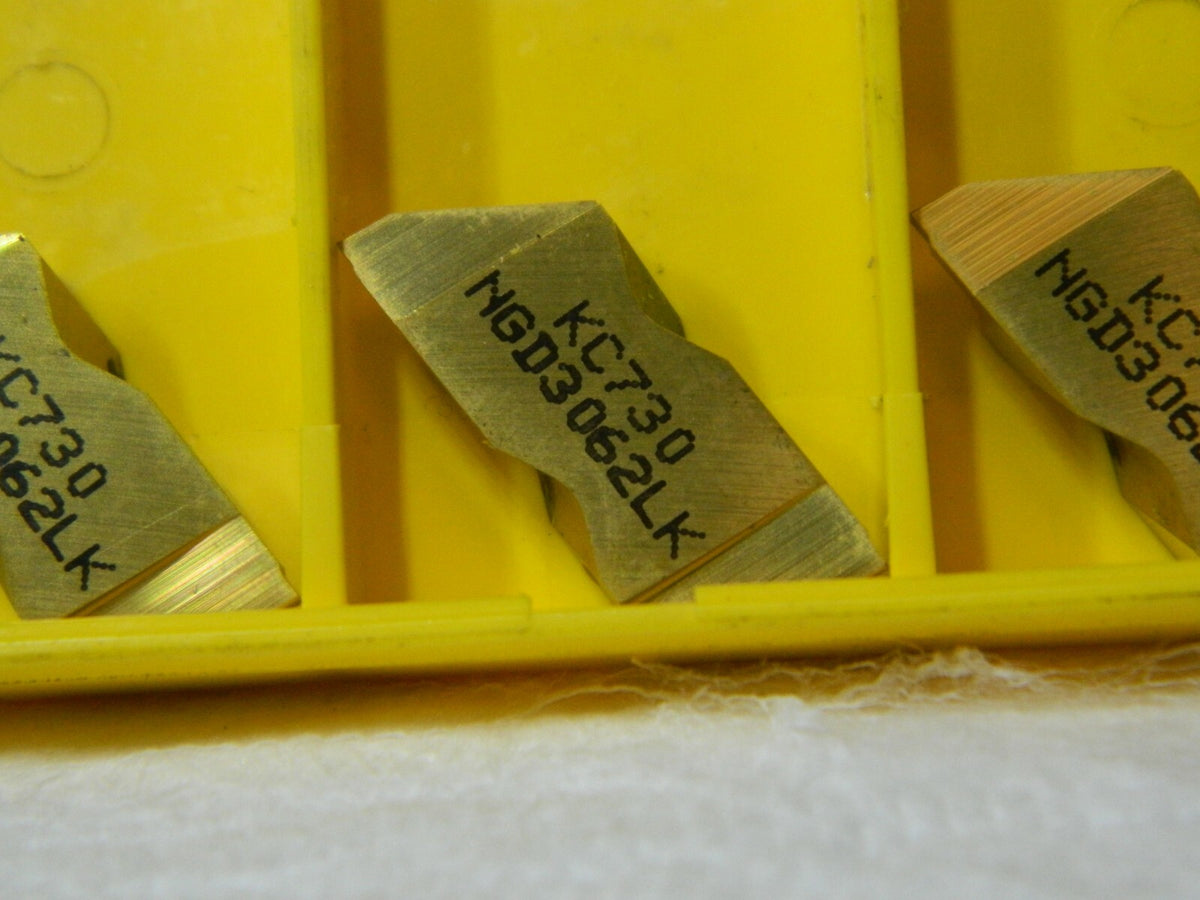 Kennametal Grooving Insert: NGD3062LK KC730, Carbide Qty 5 1114340