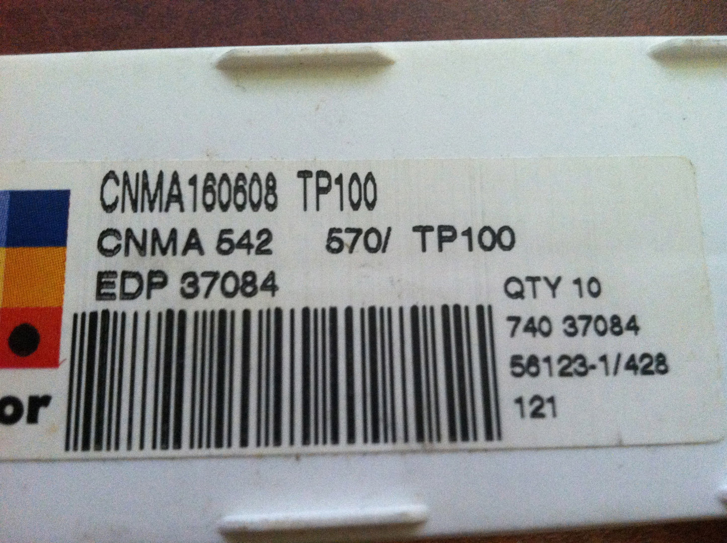 Seco CNMA160608 CNMA542 TP100 Carbide Turning Inserts QTY 9 37084