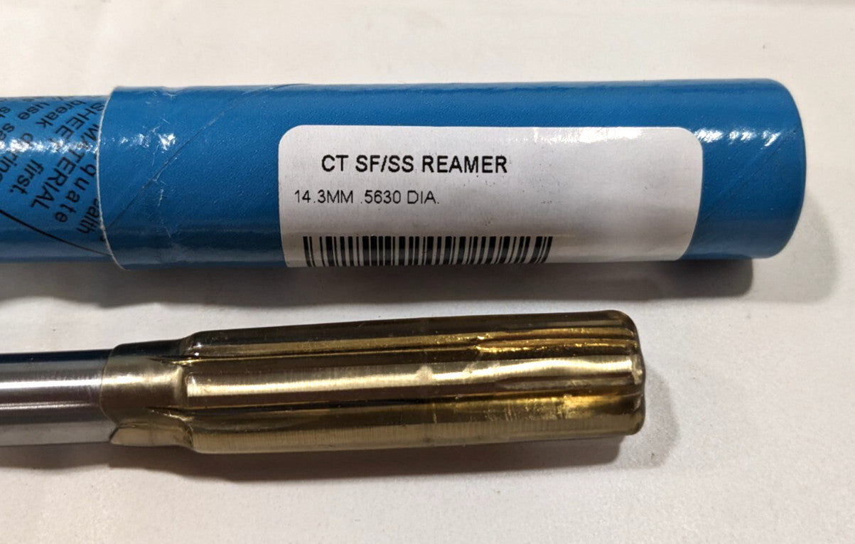 R.R.T. Chucking Reamer 0.5630" (14.3mm)Dia Carbide-Tipped 8"OAL