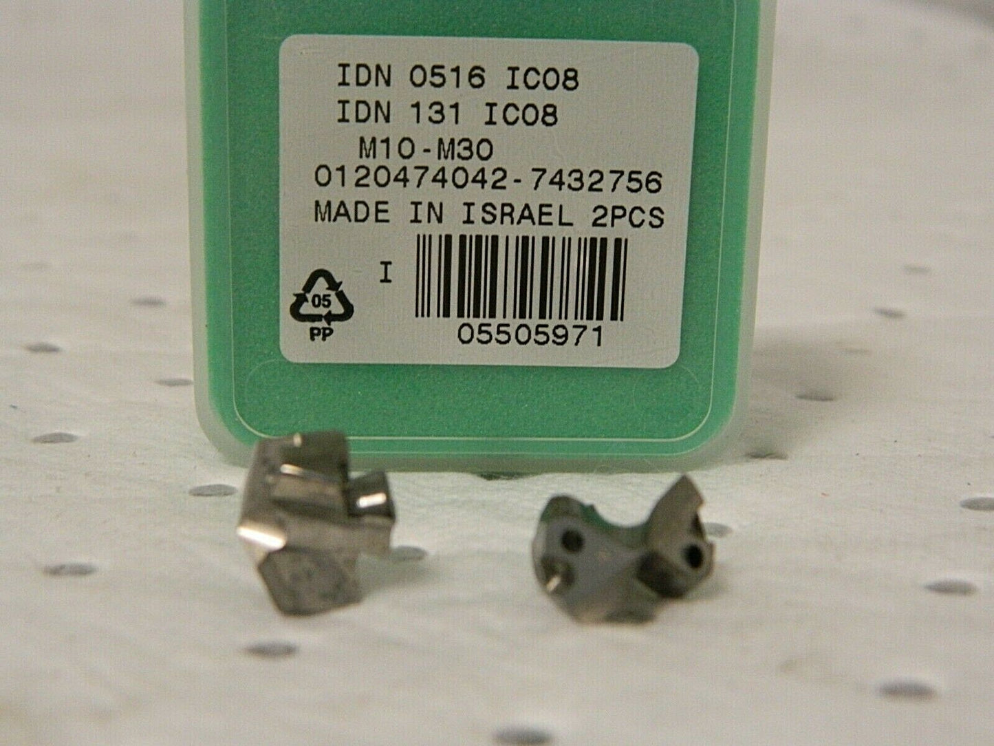Iscar Replaceable Drill Tip IDN 0516 Grade IC08 Qty. 2 5505971