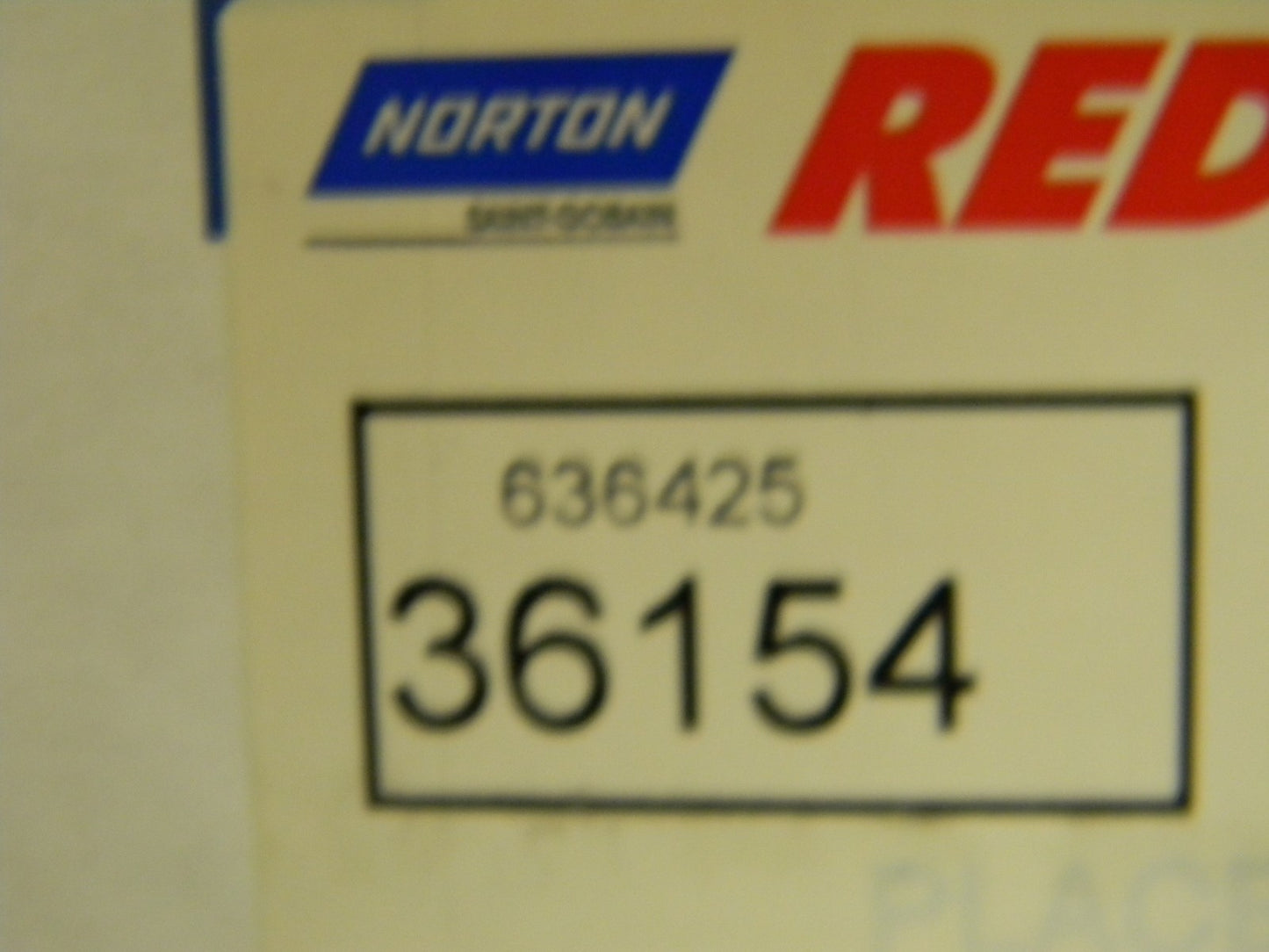 Norton 4" Diam Locking Nut 5/8-11 Thread Med Den 12,000 RPM QTY 9 636425049
