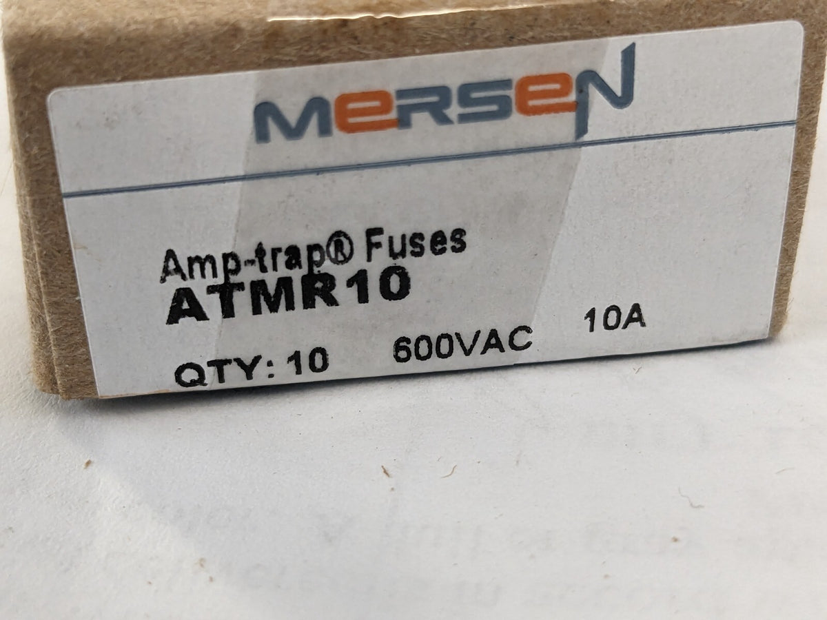FERRAZ SHAWMUT 10pk Cylindrical Fast-Acting Fuse: CC, 10 A, 10.3 mm Dia ATMR10
