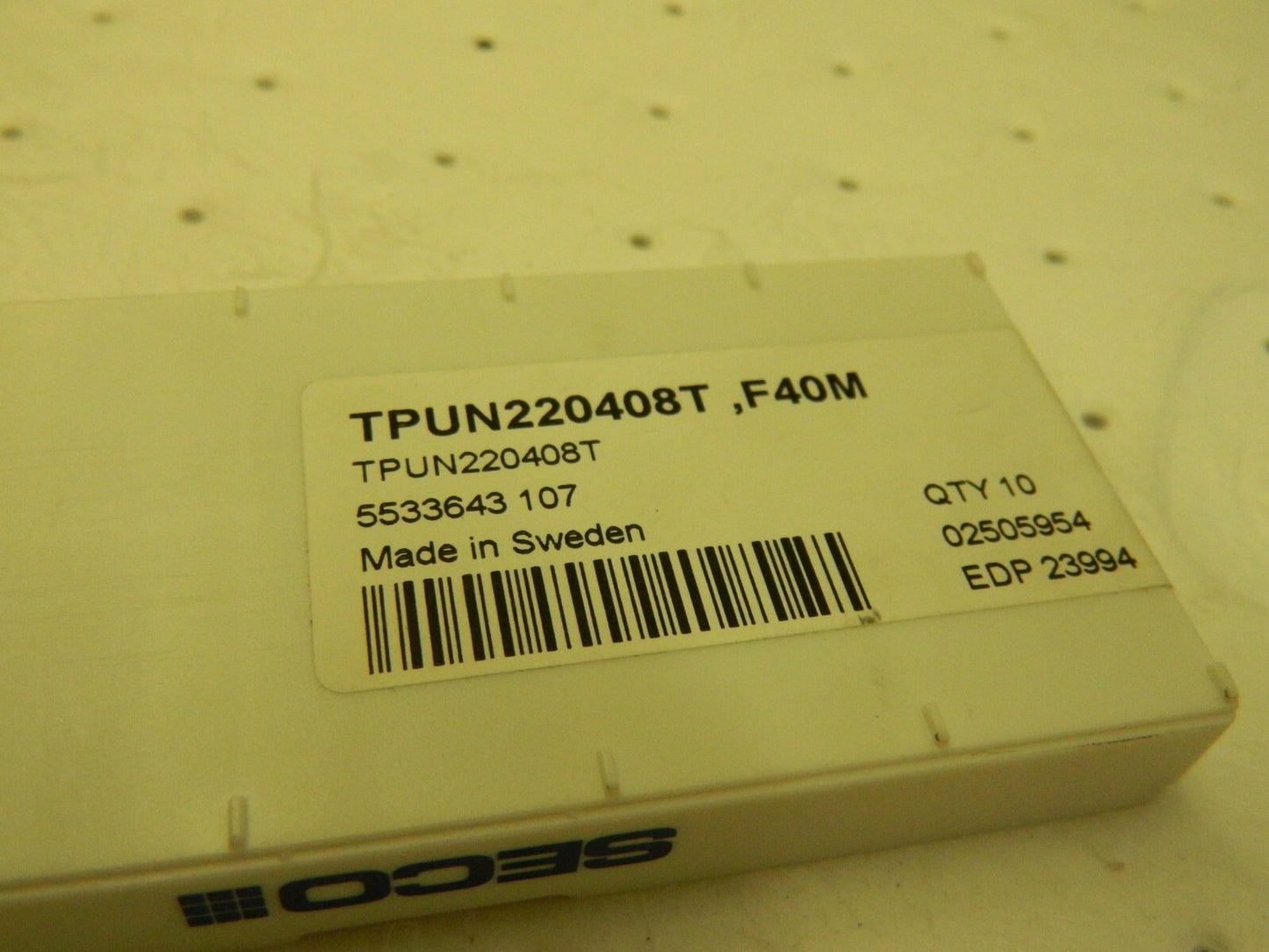 SECO TPU 432T F40M Carbide Turning Inserts qty 10 02505954