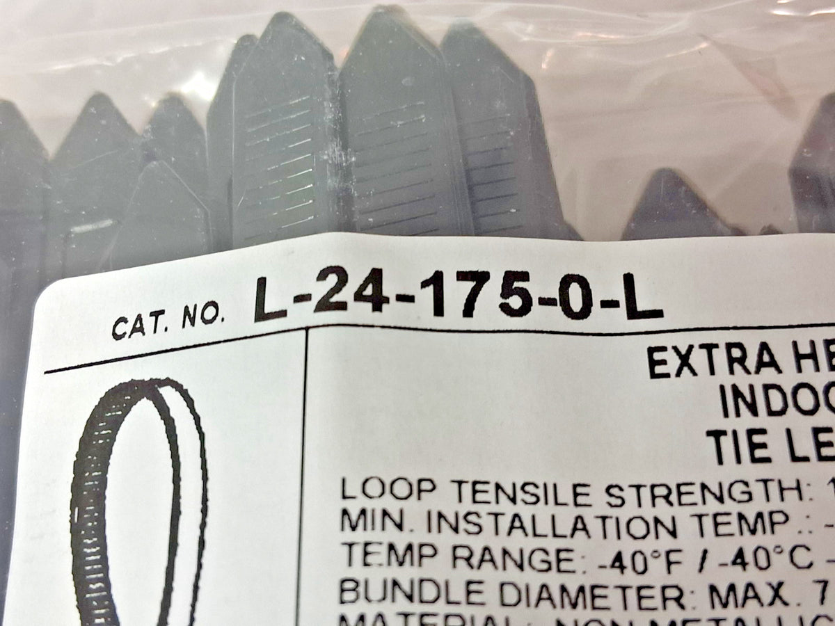 Thomas & Betts Black Nylon Standard Cable Ties QTY50 24" Long L-24-175-